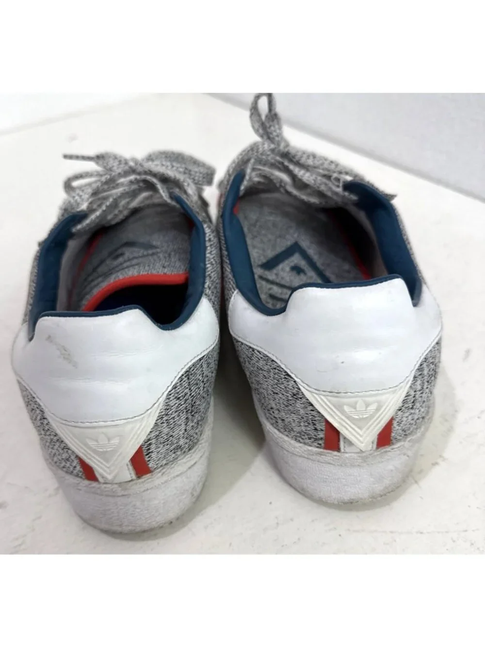 Adidas White Mountaineering x Superstar “Light Grey” Low Cut Sneakers Mens Sz 13